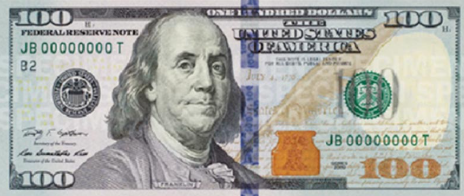 Nota de cem dólares americanos